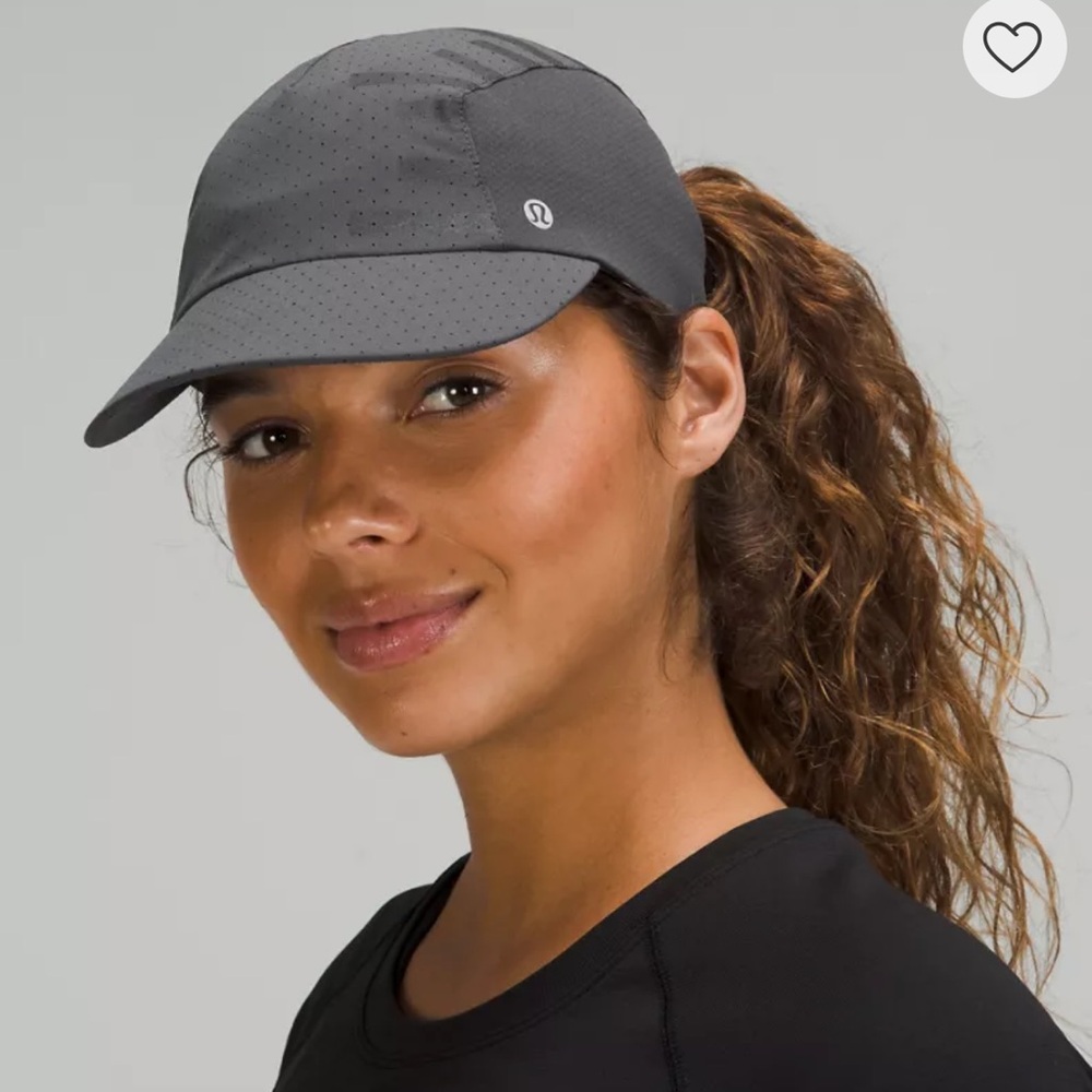 lululemon athletica Charcoal Gray Perforated Ponytail Cap